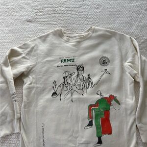 FAMU HBCU Capsule Cream Graphic Sweatshirt